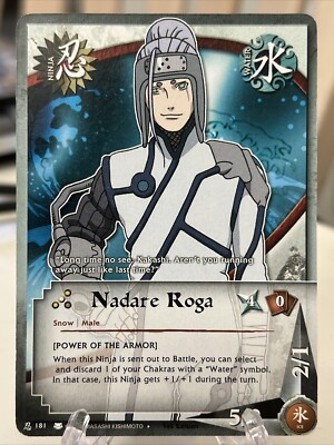 Naruto CCG 1st Edition Nadare Roga 181 Water Ninja | eBay