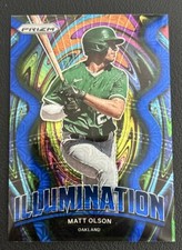 2022 Panini Prizm Illumination Blue Mojo A's Card #IL-12 Matt Olson /199