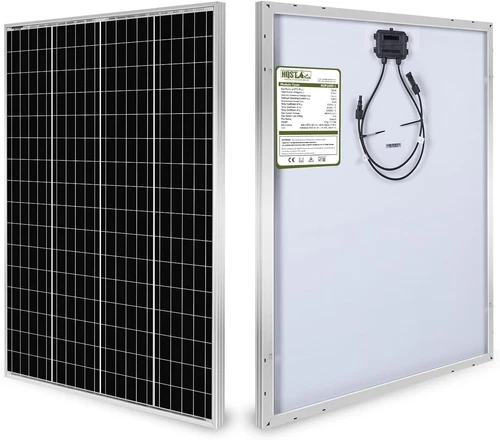 Hqst 100W 12V Monocrystalline Solar Panel High Efficiency Compact Design