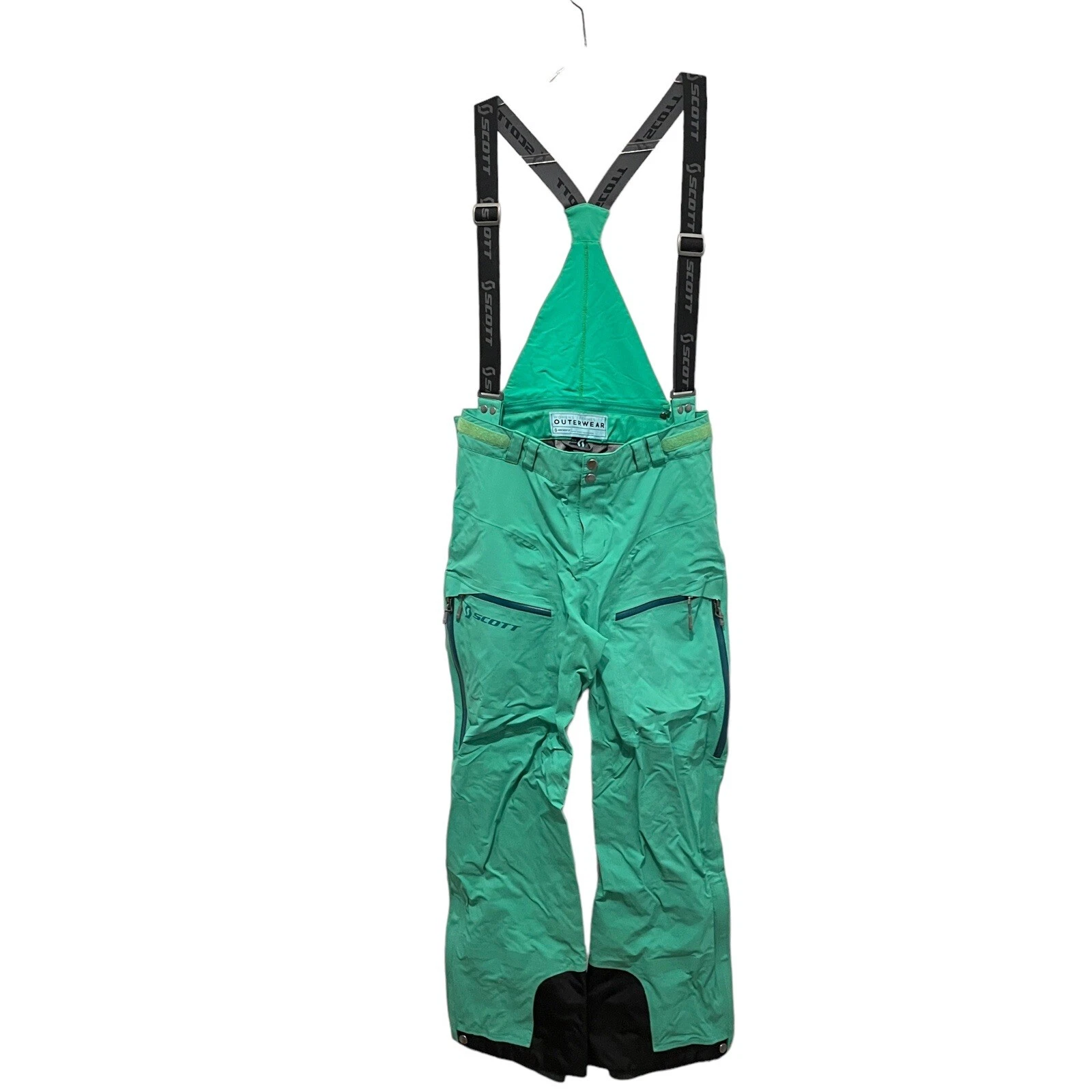 Scott Bibs Ski Pants GTX Womens Size 4 6 EU M Gore-Tex Green Snowboard Outdoor