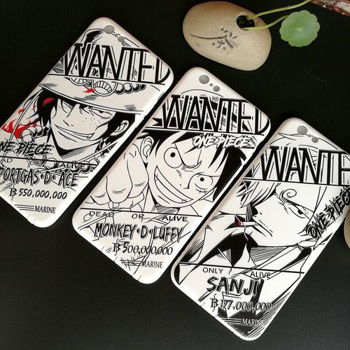 Black White One Piece Luffy Zoro Sanji Soft Phone Case For Iphone X 6s 7 8 Plus Ebay