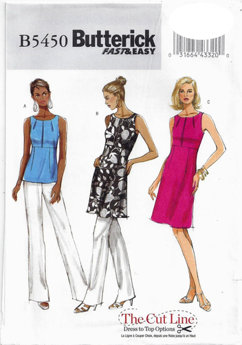 Patron Butterick 5023 – Robe Bustier Chic – Tailles 42 à 48 – Neuf