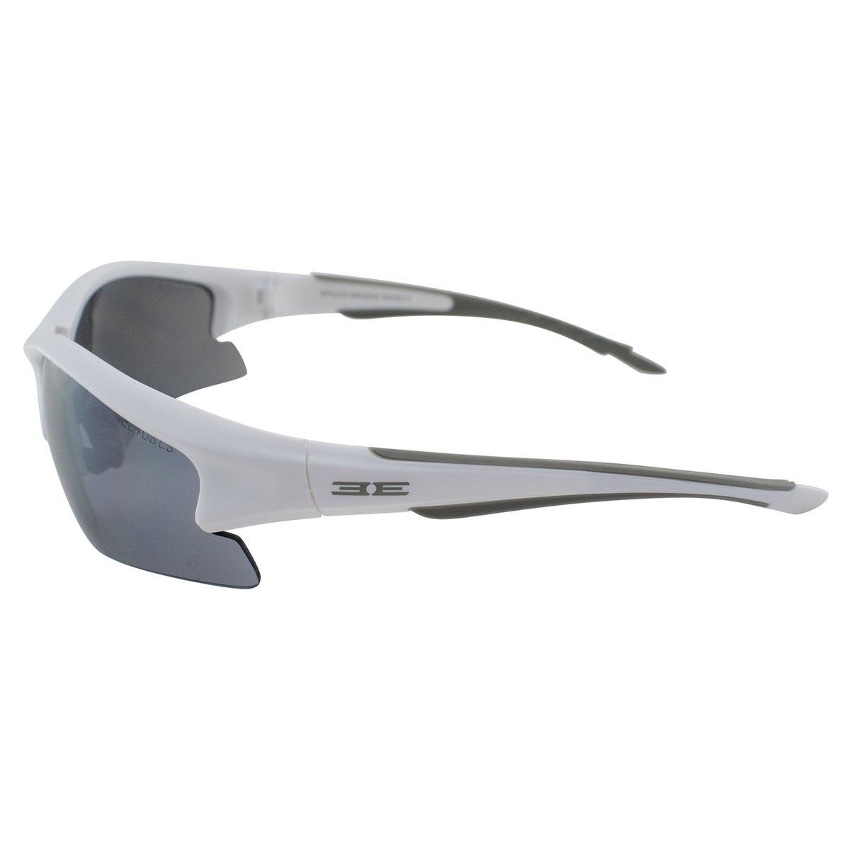 Epoch 1 Sunglasses - White Frame With Smoke Lens, Shatterproof, 100% UV Protection, Lightweight - View #11