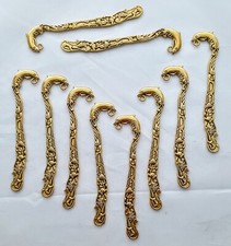 10 Dolphin Bookmarks Gold tone Metal has Hole for DIY Jewelry Making 10 lot New