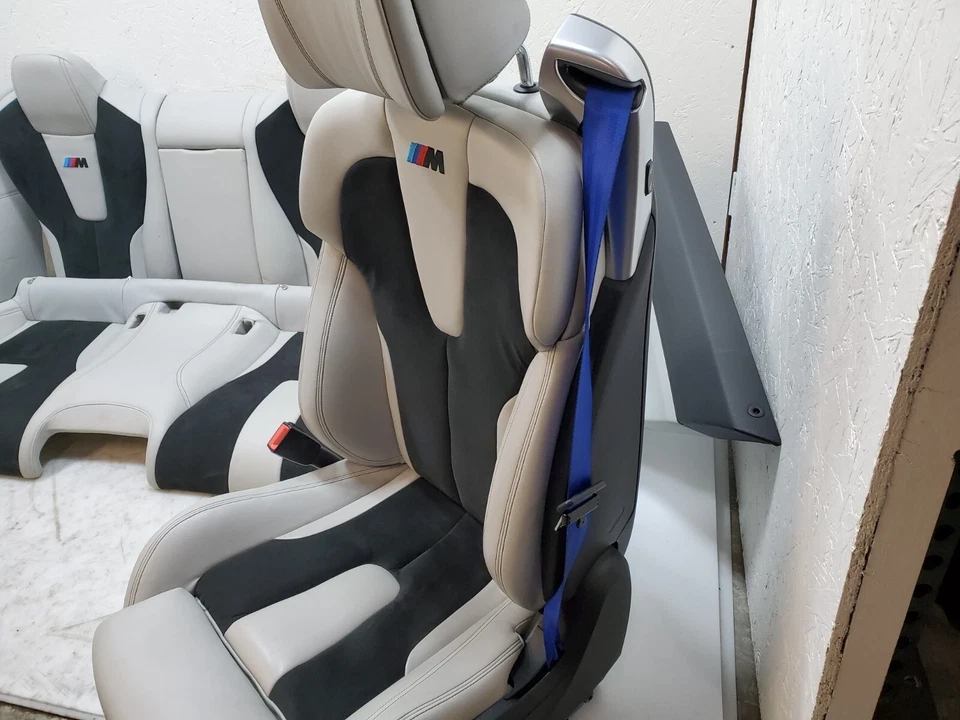 ✅ 12-18 OEM BMW F06 M6 Cuero Merino Silverstone 2 Interior Asiento Calefacción JUEGO * Foto 3 de 4