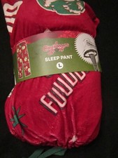 New Men's A Christmas Story Plush Sleep Pants Pajamas Sleepwear Size L