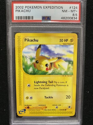 ピカチュウ カードe 英語版 expedition アンリミ 2002年 2002 Pokemon Expedition Pikachu 124/165 PSA 8.5 NM-MT+ | eBay