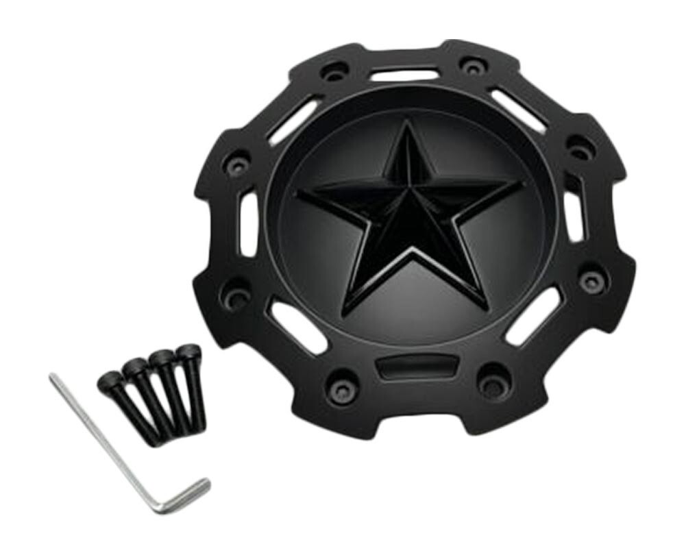 KMC XD Series 811 Matte Black Wheel Center Cap W/Screws No Riser