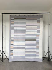 Patchwork Quilt Sommerdecke Plaid Streifen Ha...
