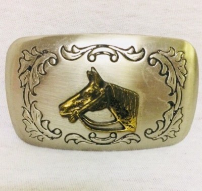 Horse Decor Oval Buckle Belt Horse Head Oval Belt Buckle | Western Belt Buckles – Buckle  main image 4