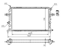 Hart KüHler WasserküHler FüR Opel Zafira A Astra G Caravan F75 F35 F48 F08
