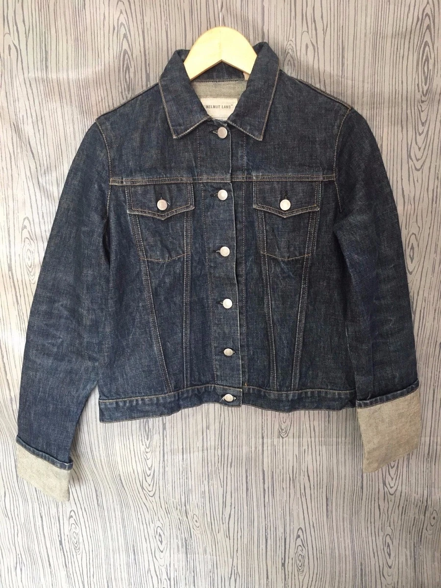 Helmut lang striped denim jacket sales