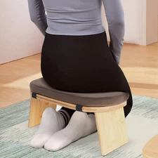 Modern Foldable Kneeling Meditation Bench Meditation Stool With Cushion & Bag