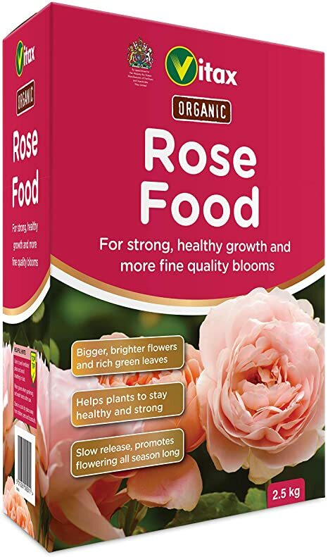 Vitax Organic Rose Plant Feed Food Healthy Growth Fertiliser - 2.5kg