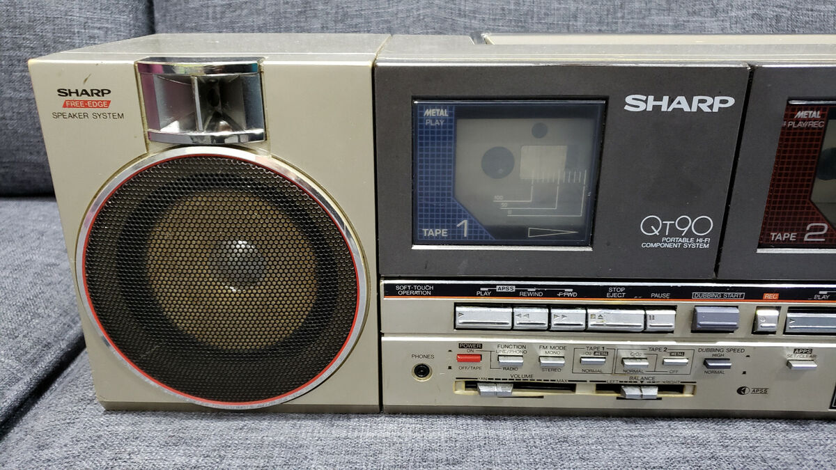 VINTAGE SHARP QT90 CASSETTE RADIO BOOMBOX | eBay VINTAGE SHARP QT90 CASSETTE RADIO BOOMBOX | eBay