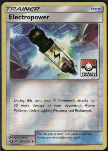 Pokemon - Electropower 172a/214 - League Promo -   Lost Thunder -  NM/M