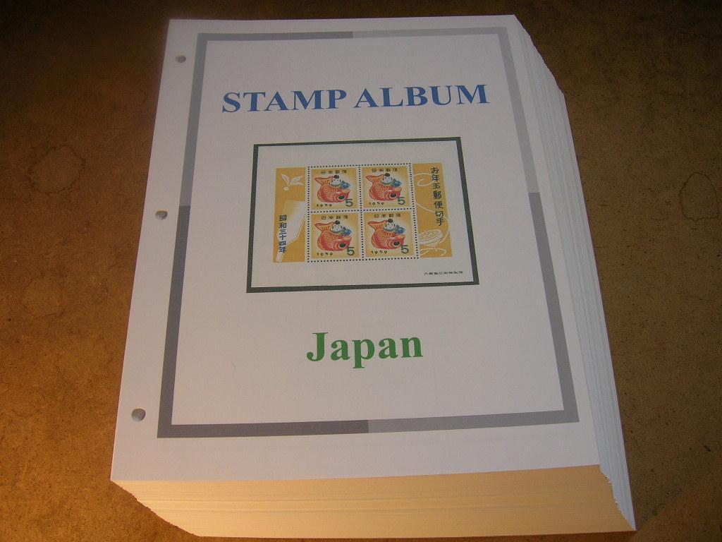 JAPAN STAMP ALBUM PAGES COMPLETE FROM 1871 TO 2023 | eBay