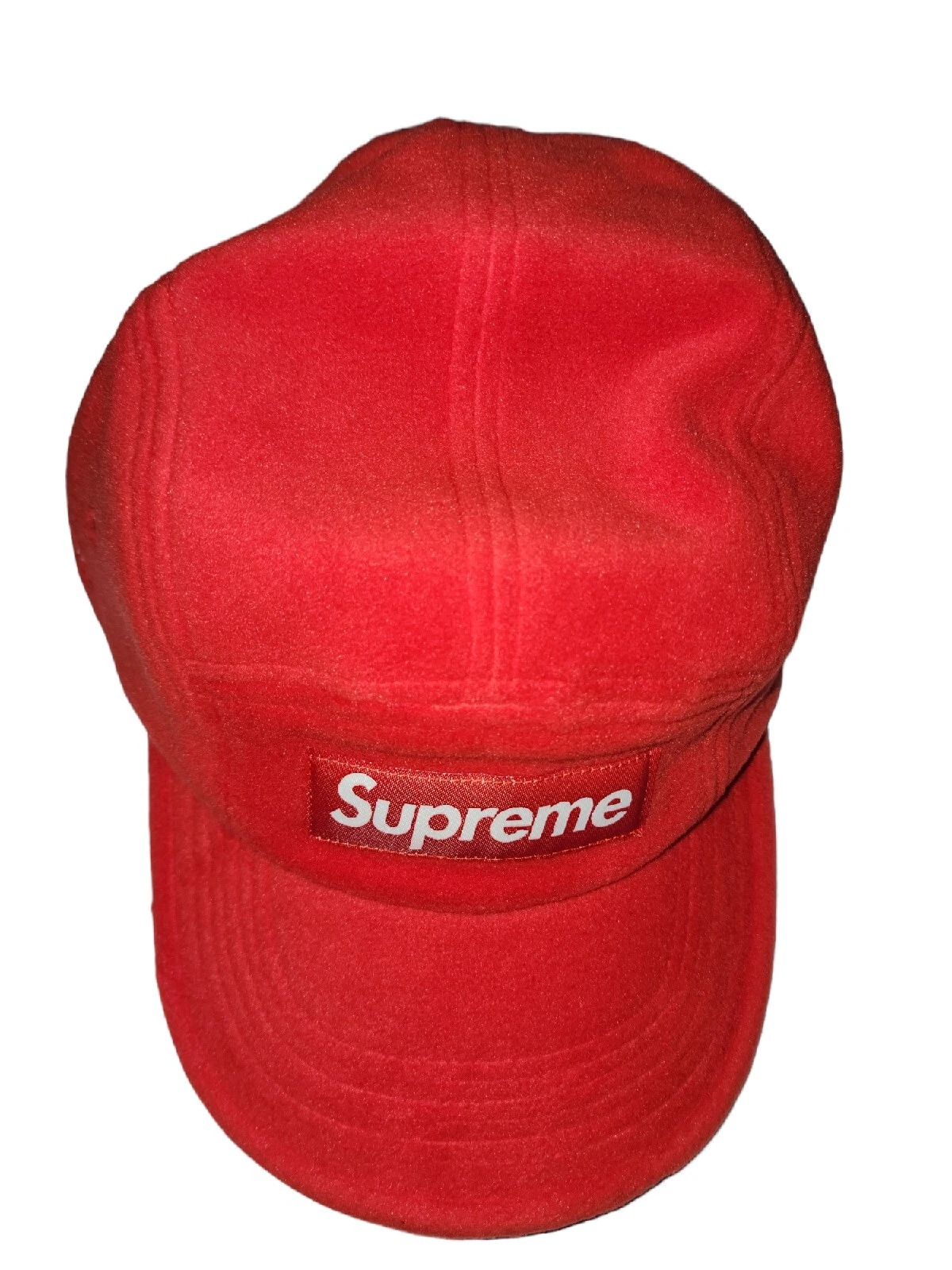 Supreme Polartec Camp Cap sangle rouge 5 panneaux polaire classique