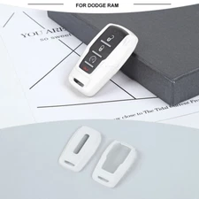 White Key Fob Shell Cover Case Protector Skin for Dodge Ram 1500 2018+ Accessory