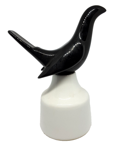 Vintage Royal Worcester Pie Vogel schwarz & weiß Trichter 2 Stück Kunst Kitchenalia - Bild 3 von 5