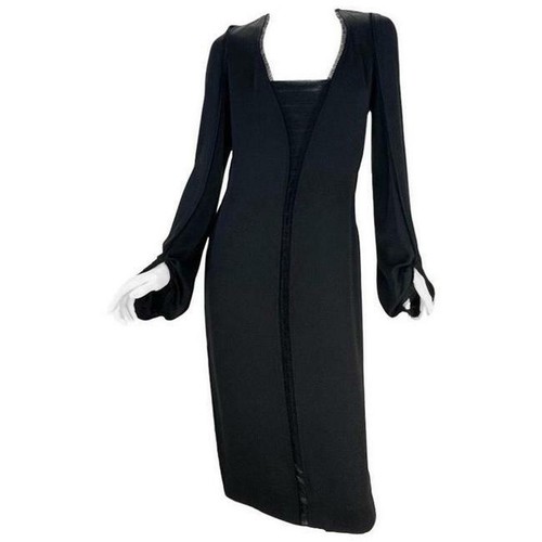 Tom Ford, Abito Tom Ford 2001 vintage per Yves Saint Laurent in seta nero