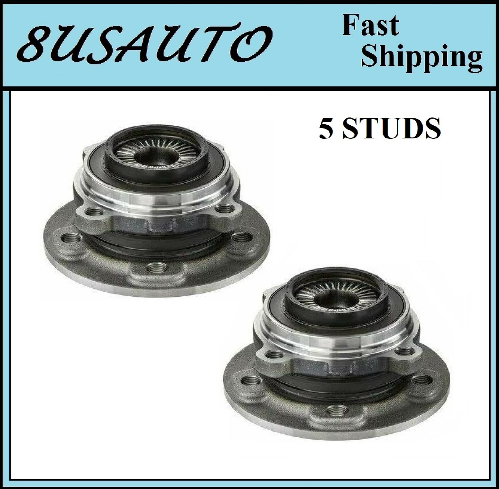 REAR Wheel Hub Bearing Assembly Fit BMW I8 2014-2017, 2019-2020 (PAIR)