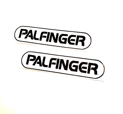 Palfinger decals  Stickers  Gloss black 20'' (2) Fast USA