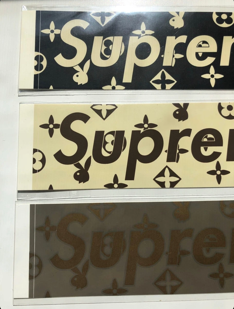 Supreme playboy box logo sticker set rare