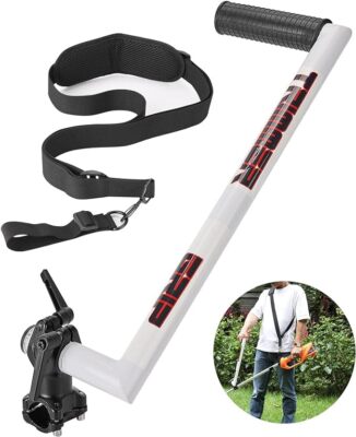 String Trimmer Handle Ergonomic Trimmer Grip with Trimmer Shoulder Harness