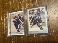Marty Reasoner Auto St Louis Blues Hockey Cards 2000 Topps 