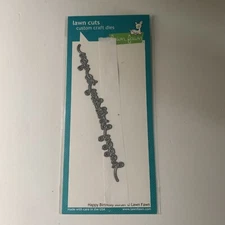 Lawn Cuts Custom Craft Die HAPPY BIRTHDAY TO YOU Card Making Emboss