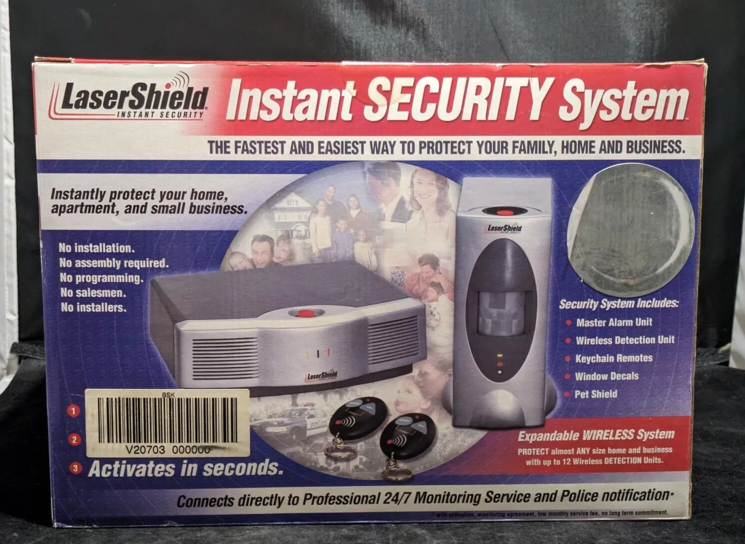 LaserShield Security System Plug N Go Keychains Pet Shield Decals Guide