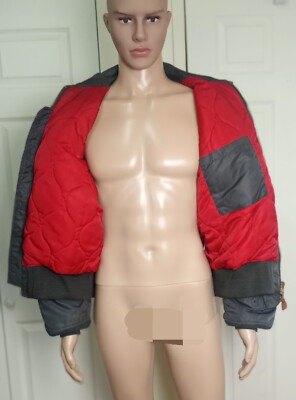 ジャケット・アウター Paul Smith Red Ear flight jacket RED EAR PAUL SMITH AVIATOR FLIGHT BOMBER JACKET GRAY GREEN SIZE