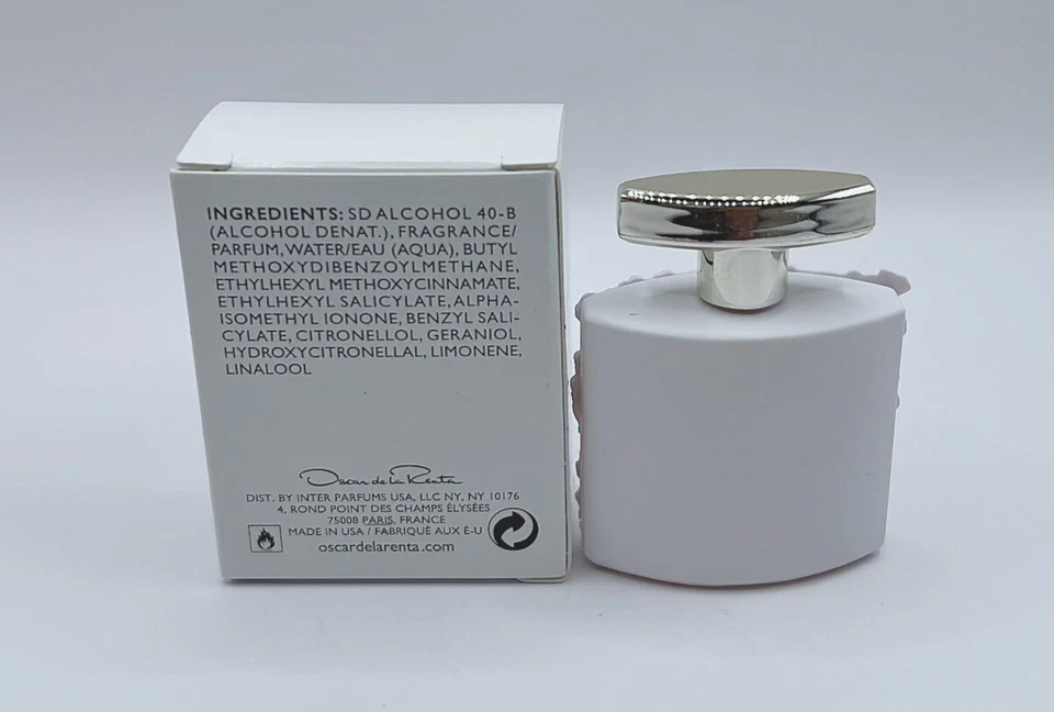 Oscar De La Renta-“Bella Blanca”MINI/VIAJE/SPLASH-EDP-0,17 OZ/5 ML-(NUEVO EN CAJA) Foto 3 de 4
