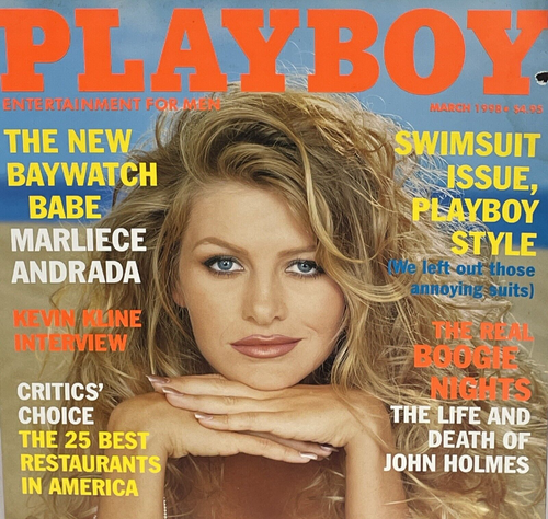 Playboy March 1998 The Baywatch Babe Marliece Andrada Centerfold Intact
