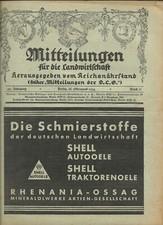 Mitteilungen der DLG&nbsp; Wochenzeitschrift 11 Hefte April - Oktober