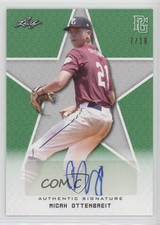 2020 Leaf Perfect Game National Showcase Green 7/10 Micah Ottenbreit Auto nd3
