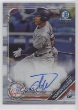 2019 Bowman Chrome Prospect Refractor 394/499 Dom Thompson-Williams Auto 0rf9