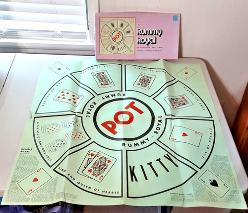 Royal Rummy Mat Vintage Rummy Royal 30x30 Game Mat 1976 Whitman Green w/Original Box | eBay