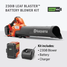 Husqvarna 230iB 650 CFM Battery Powered Leaf Blower Battery and Charger Included
