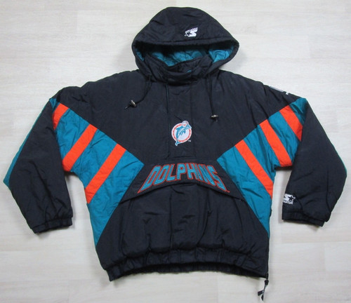 Miami Dolphins NFL Vintage 90s Starter Pro Line Puffer Coat Jacket (XL) See Pics