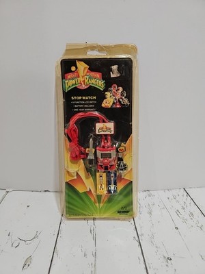 Vintage 1994 MMPR Mighty Morphin Power Rangers Megazord Stop Watch ~ Brand New