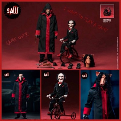 1/6 Saw John Kramer + Billy The Puppet Set 12  Game Killer KPS-KP01 Kento Figure