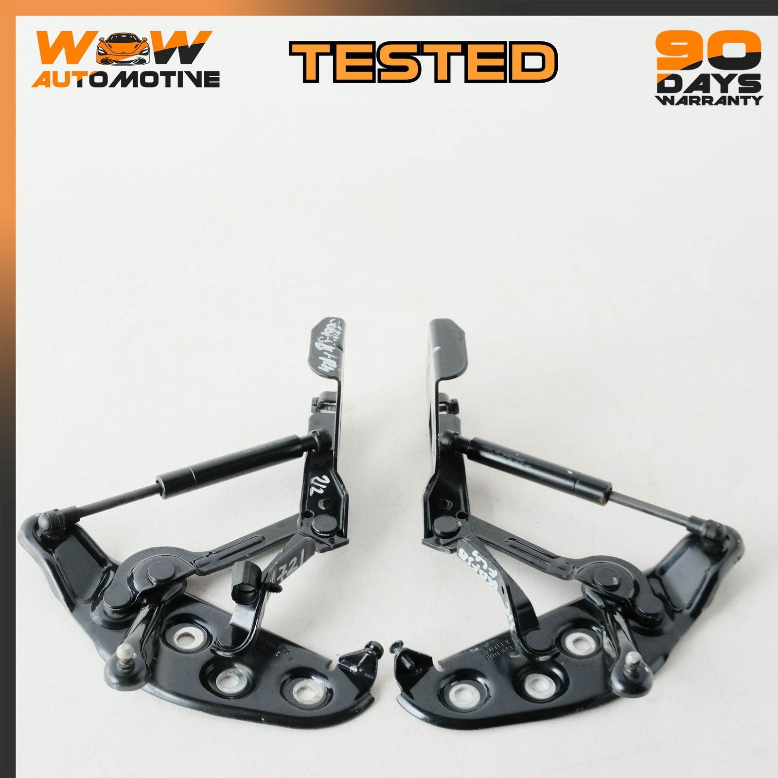 04-13 BENTLEY CONTINENTAL  FLYING SPUR GTC FRONT LEFT RIGHT HOOD HINGE SET OEM