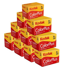 10 Rolls Kodak Color Plus 200 asa 36 Exposure 35mm Color Negative Film 