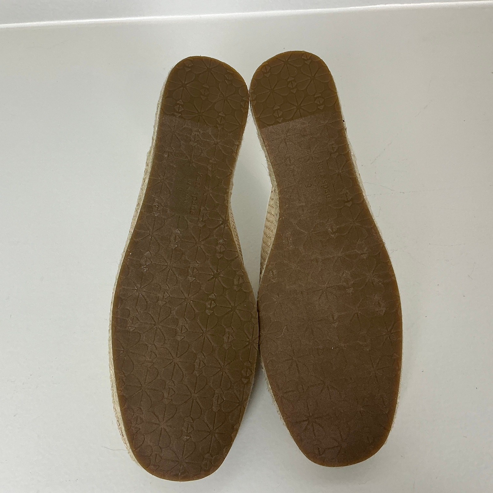 Kate Spade Women's Shoes US Size 9 Brown Raffia Straw Slip On Espadrille Slides thumbnail 6