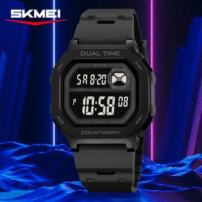 TPU Band Chrono Octagonal Waterproof, Date With Box Sporty SKMEI 2543 Men's