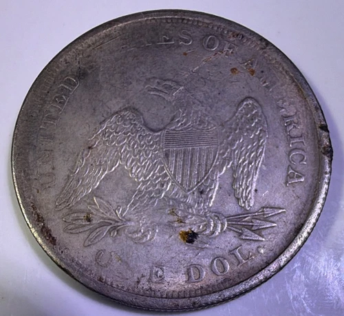 Photo of a 1864-P Seated Liberty Dollar from an eBay listing that sold on Jul 12, 2026