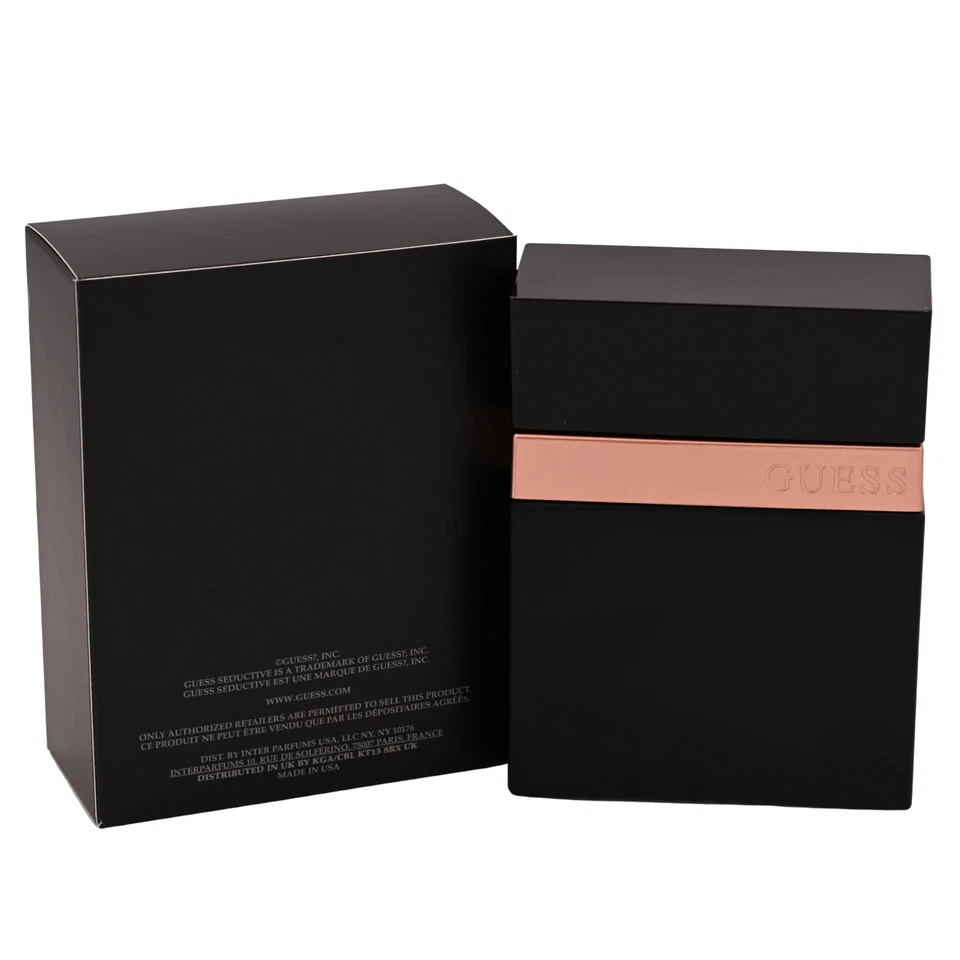 GUESS SEDUCTIVE HOMME NOIR da Guess 3,3 / 3,4 oz Eau De Toilette Colônia Masculina Nova na Caixa - Imagem 4 de 4