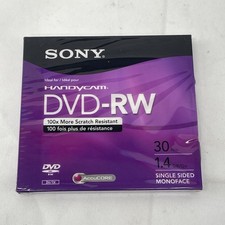 SONY Handycam DVD-RW 30 Min 1.4GB NEW SEALED